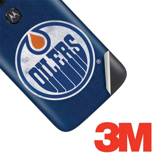 NHL Edmonton Oilers Distressed Moto E5 Play Skin